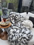 Aberto Design Funda para Sofá Leopar Gris y Negro 150 x 100 cm